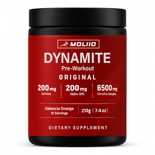 MOLLIO™ Dynamite Pre-Workout | Valencia Orange - (210g, 15 Servings)