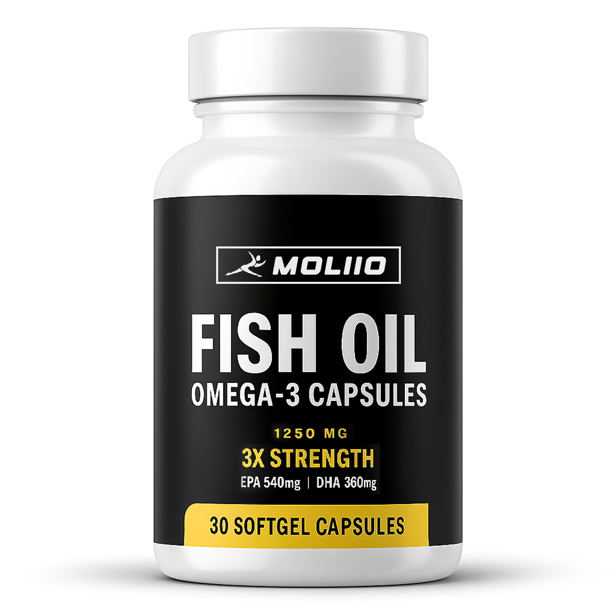 MOLLIO™ Omega-3 Fish Oil (60 Capsules), 1250mg