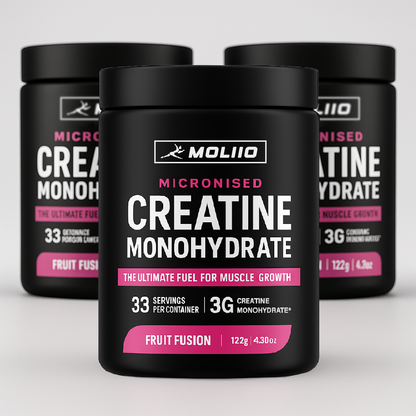 MOLLIO™ Pure Micronised Creatine Monohydrate (122g, 33 Servings) Fruit Fusion