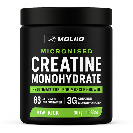 MOLLIO™ Pure Micronised Creatine Monohydrate | Kiwi Kick (307g, 83 servings)
