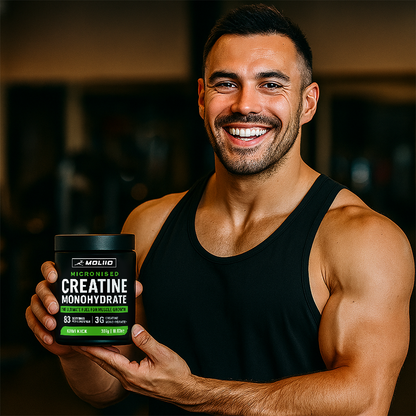 MOLLIO™ Pure Micronised Creatine Monohydrate | Kiwi Kick (307g, 83 servings)